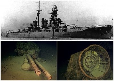​二战时遭美军击沉 “日皇御召舰”比睿号残骸获寻回